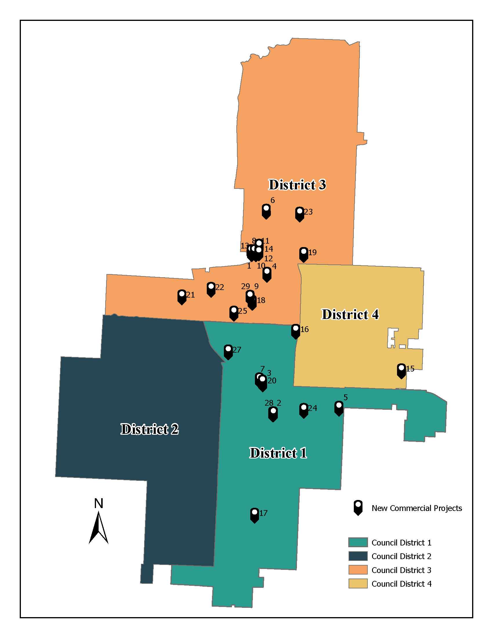 2025 Commercial Development Activity Map